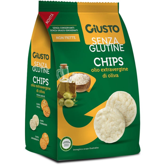 Giusto Senza Glutine Chips All'Olio Extra Vergine Di Oliva 48g