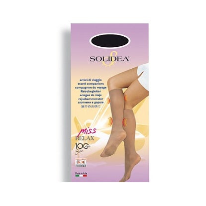 Solidea Miss Relax 100 DEN Gambaletto Compressivo Colore Cammello Taglia 2