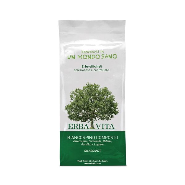 Erba Vita Biancospino Composto Tisana Integratore ad Azione Rilassante 100 g