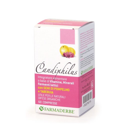 Farmaderbe Candiphilus Integratore 60 Compresse 66 g