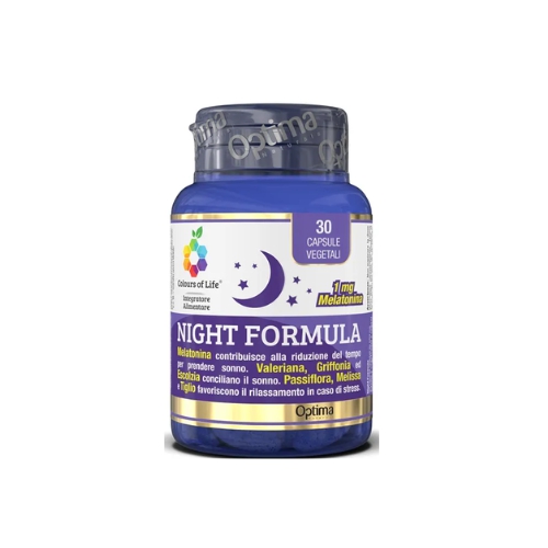 Optima Colours of Life Night Formula Integratore 30 Capsule Vegetali