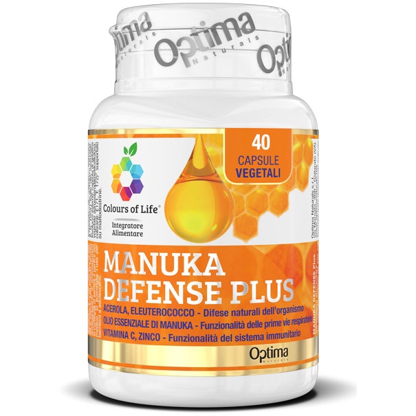 Optima Colours of Life Manuka Defense Plus Integratore Difese Immunitarie 40 Cap