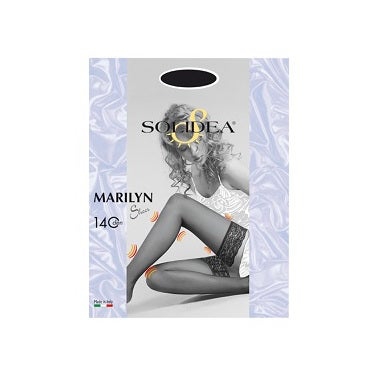 Solidea Marilyn Sheer 140 DEN Calza Autoreggente Compressiva Colore Nero Taglia