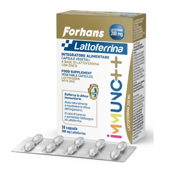 Forhans Lattoferrina Immuno++ 200 mg Integratore 30 Capsule