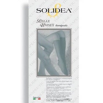 Solidea Relax Unisex Class 2 Gambaletto Compressivo Terapeutico Colore Naturale