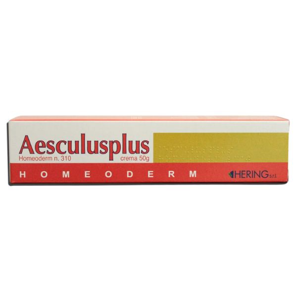  Pomata Aesculusplus Hering, tubo da 50g, allevia i dolori muscolari e articolari, favorisce la circolazione.