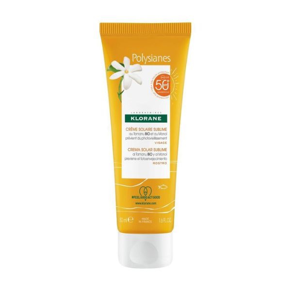 Klorane Les Polysianes Crema Solare Sublime Viso SPF 50  50 ml