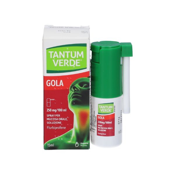 Tantum Verde Gola 250 Mg 100 Ml Spray Per Mucosa Orale  Soluzione 15 Ml