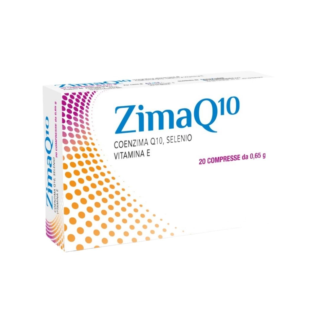 Zimaq10 Integratore Alimentare di Coenzima Q10  Vitamina E  Selenio 20 compresse