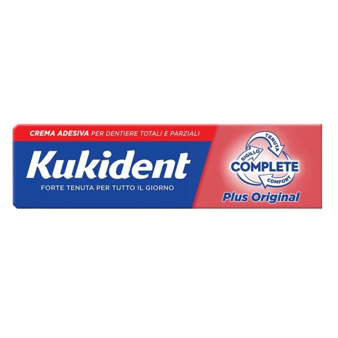 Kukident Complete Plus Original Crema Adesiva per Dentiere 65g