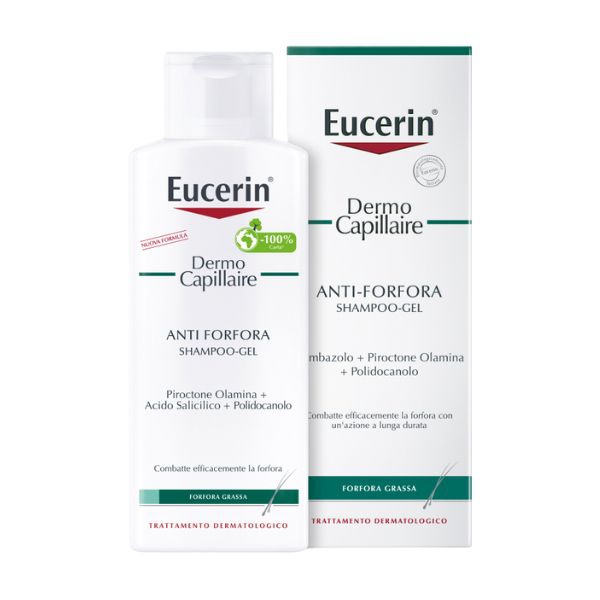 Eucerin Dermocapillaire Shampoo Gel Antiforfora per Forfora Grassa 250 ml