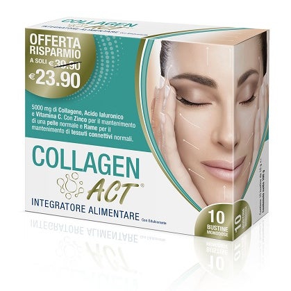 Collagen Act Integratore di Collagene 10 Bustine Monodose