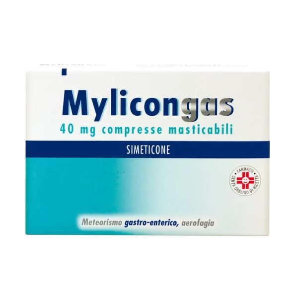 Mylicongas Aerofagia 50 Compresse per Flatulenza Meteorismo Gonfiore addominale