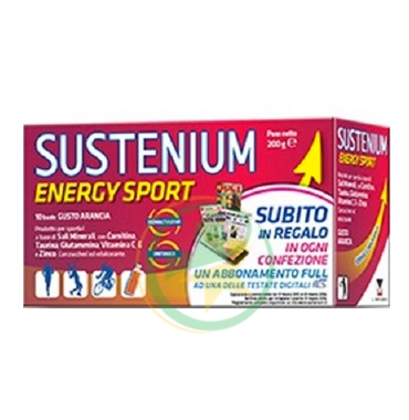 Sustenium Energy Sport Integratore Alimentare 10 Buste Arancia