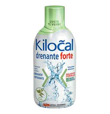 Kilocal Drenante Forte Integratore Alimentare Depurativo Gusto T Verde 500 ml